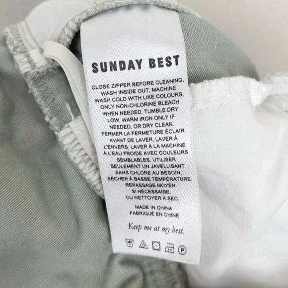 Aritzia Womens 2 Sunday Best Gravity Cargo Gorpcore Pant in Sage Green - Picture 8 of 13